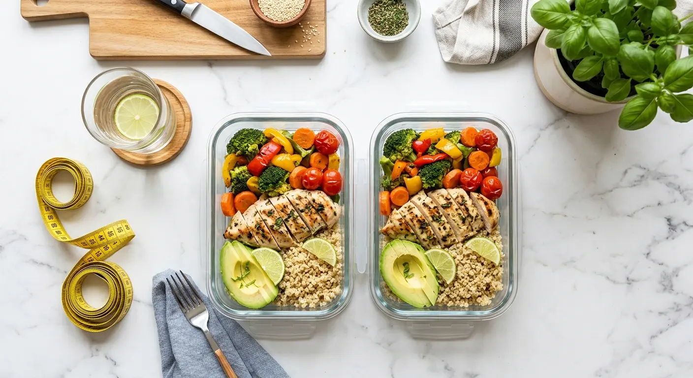 Healthy high-protein meal prep